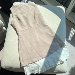 Commense layered taupe dress size small